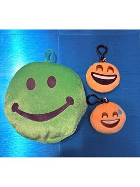 Set of 3 Emoji Keychains